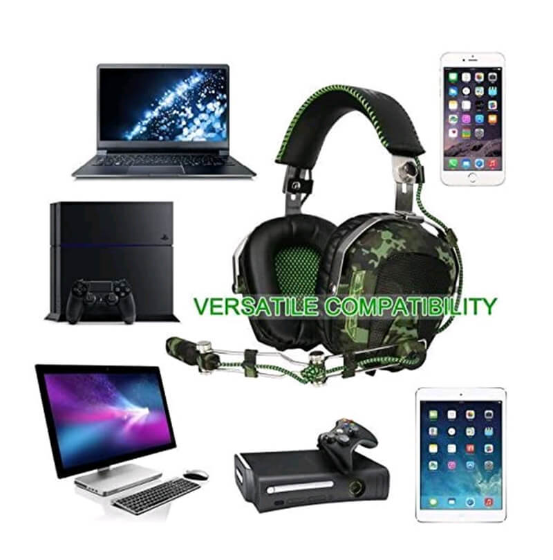 camouflage fighting style 4 pin 3.5mm gaming headset 6