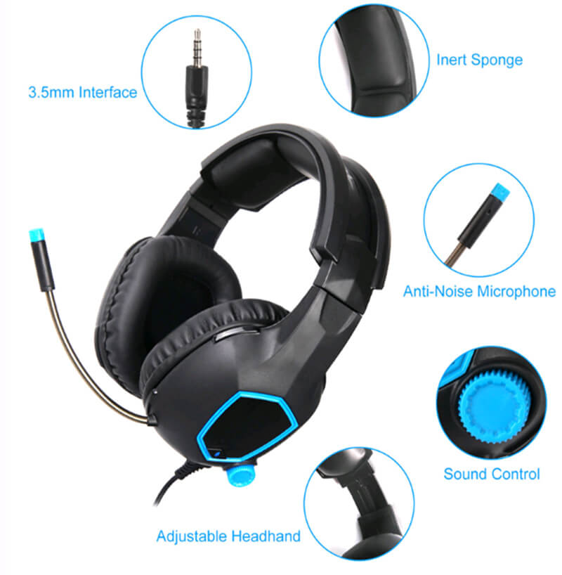 convenient in line controller 4 pin 3.5mm gaming headset 4